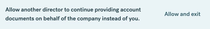 Allow another director pop up prompt