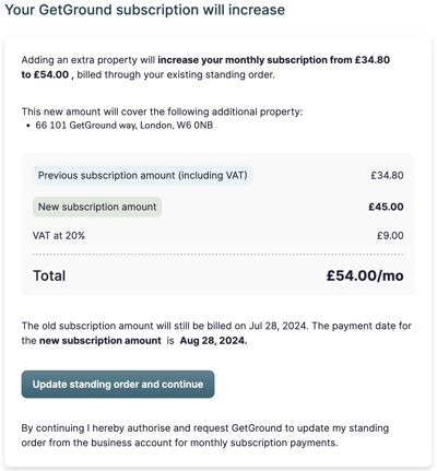 GetGround subscription increase
